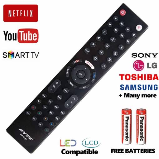 Foto - Náhradní dálkový ovladač pro Sony, Samsung,Toshiba + Smart TV, 3D, LCD, LED A HDTV 2018
